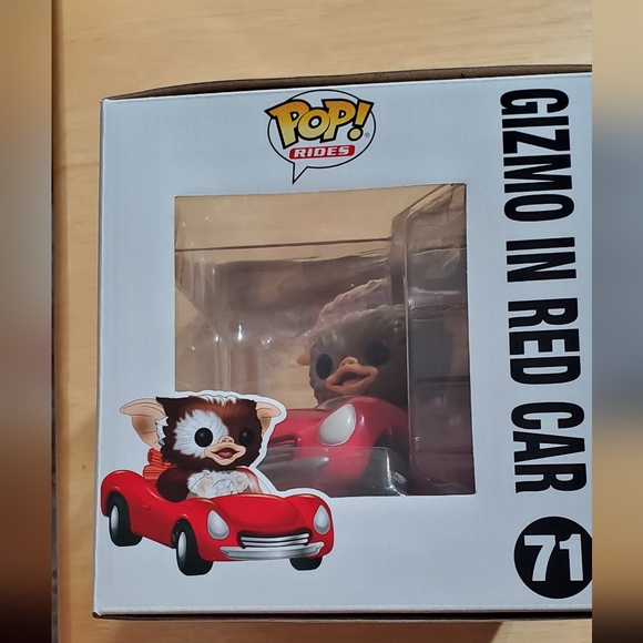 Funko POP RIDES!  GIZMO IN RED CAR #71  Gremlins  Hot Topic NEW NIB - Picture 5 of 6